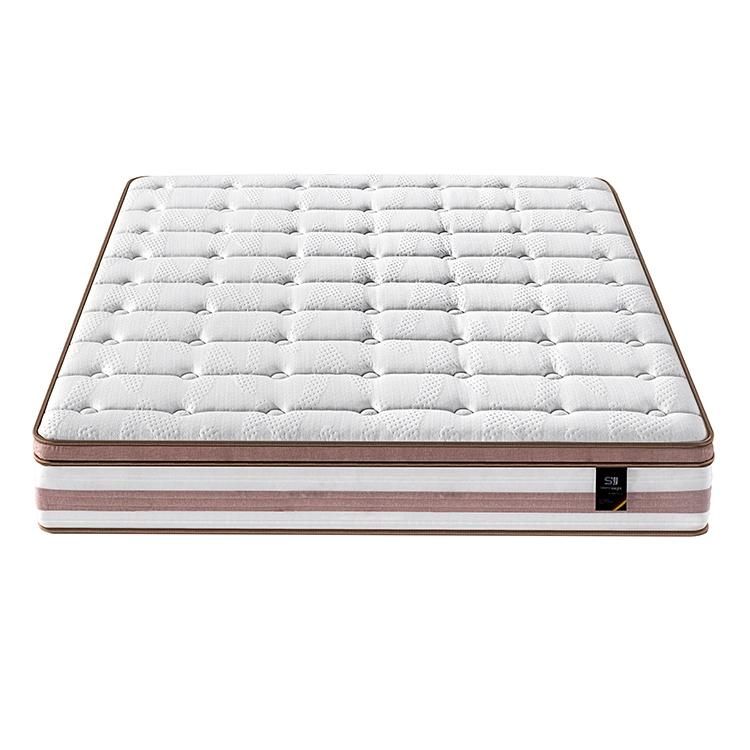 China Luxury Queen King 14 Inch Hybrid Latex Pocket Coil Spring Mattress