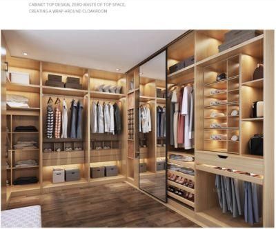 Guang Dong Foshan Fashionable Modern Open Walk-in Closet Wardrobe Custom Made