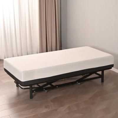 Europe Style Hotel Lift Mechanism Bed Single Size Frame Base