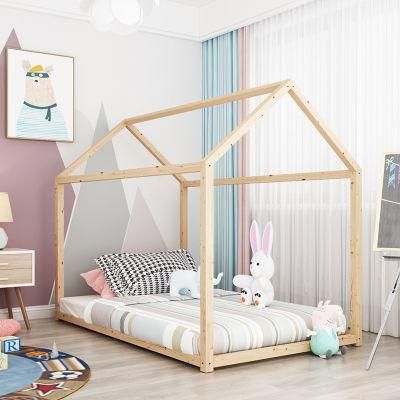 Solid Wood Children&prime; S House Bed