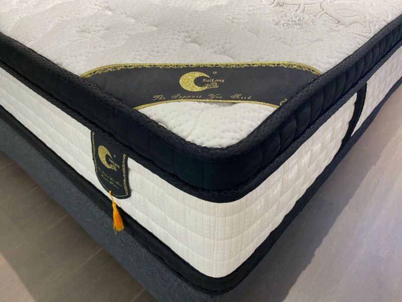 Hotel Used Double Euro Top Two Sides Available Pocket Spring Mattress
