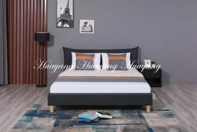 Huayang Best Seller Hot Sale Wall Bed King Bed, Bedroom Sofa Bed, Upholstered Bed Home Furniture Bedroom Furniture in Italy Fashion Style
