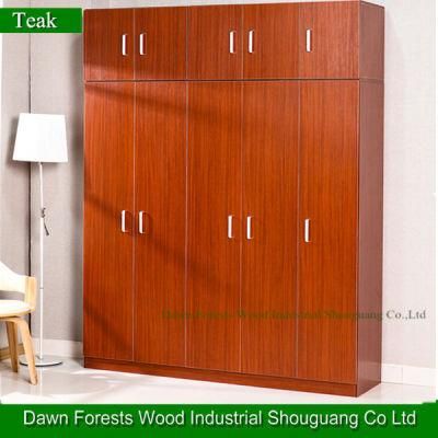 Teak Melamine Color Wardrobe Clost