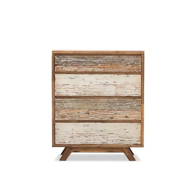 Wooden Bedroom 4 Wide Drawer Chest