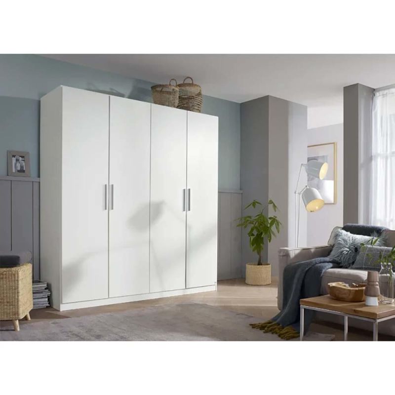 Wooden Home Furniture Large Space Locker Wardrobe Customizable Interior