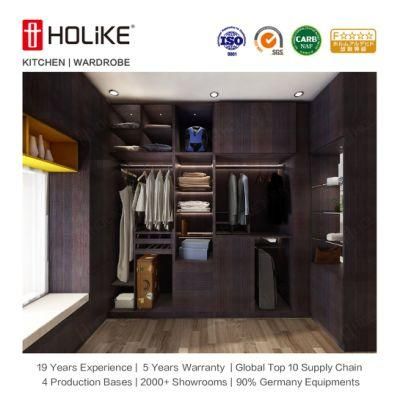 Wooden Door Particle Board Melamine PVC Cabinet Modern Bedroom Wardrobe