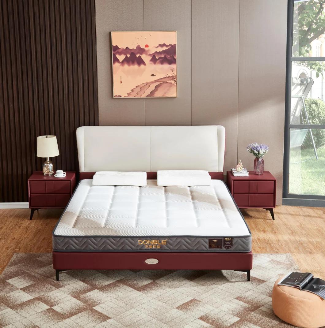 High Quality Silk Fabric Spring Mattress King Size Single Memory Foam Mattress