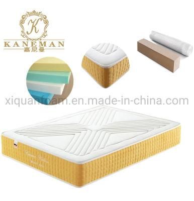 Luxury Compressed 12inch Tight Top Pocket Coil Spring Mattress in a Box