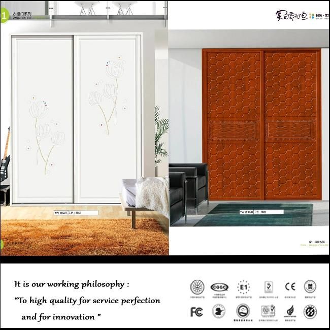 Hot Sale Luxury PVC Sliding Door Closet