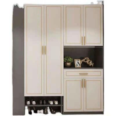 Modern Simple Wood High Grade L-Type Walk-in Wardrobe