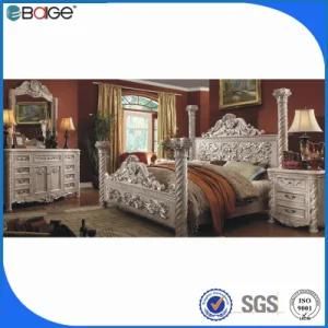 Luxury French Style Bedroom Furniture King Size Bed Size