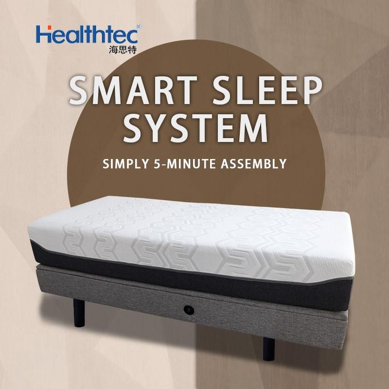 New Vibration Massage USB LED Light Modular Electric Bed Frame Adjustable