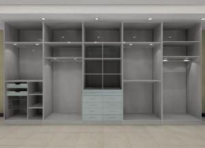Custom Made Flat Design Walk-in Closet for Bedroom Furniture