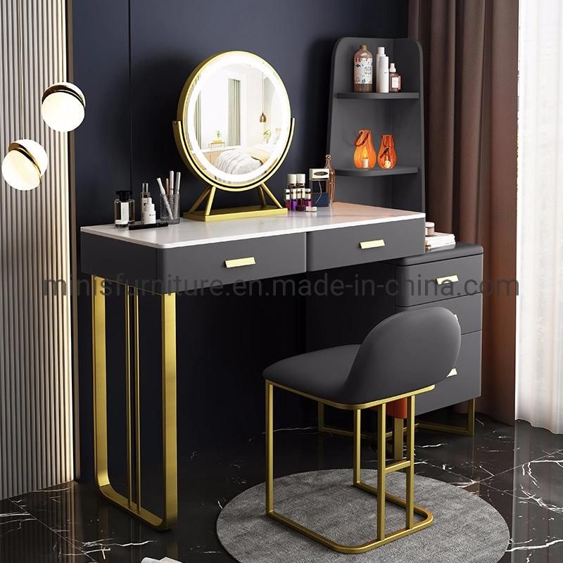 (MN-DR17) Luxury Bedroom Furniture Dressing Table Big White Dresser