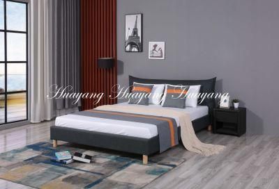 Huayang Modern Design Factory Wooden Home Living Bedroom Furniture Sofa Double Wall Bed Bedroom Bed