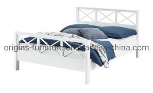 White Stylish Wooden Bed Frame in 3FT, 4FT and 4FT6