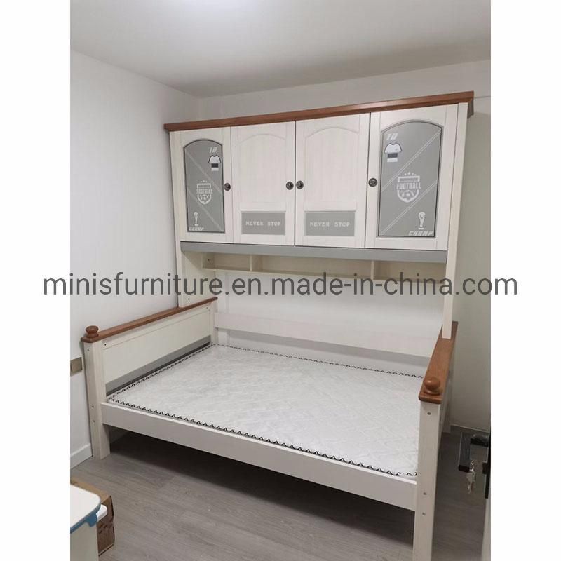 (MN-HB122) Bedroom Furniture Folded Wood Bed with Overhead Cabinet