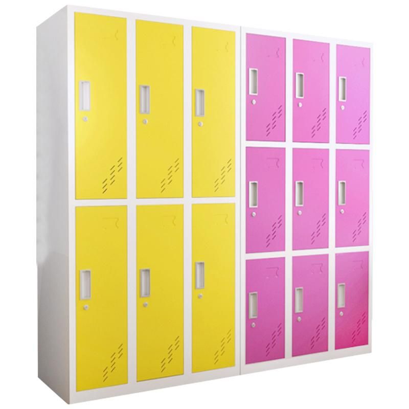 Metal Room Wardrobe Keyless Locker 2 Swimming Pool Cam Locker High Quality Multi-Door Metal Locker Gym Locker