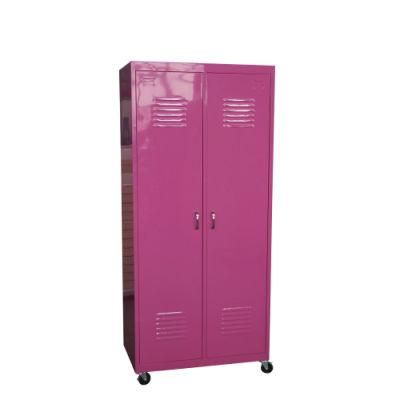 Customize Modern Steel Bedroom Furniture Lockable Vertical Single Door Clothes Storage Metal Steel Locker Cabinet