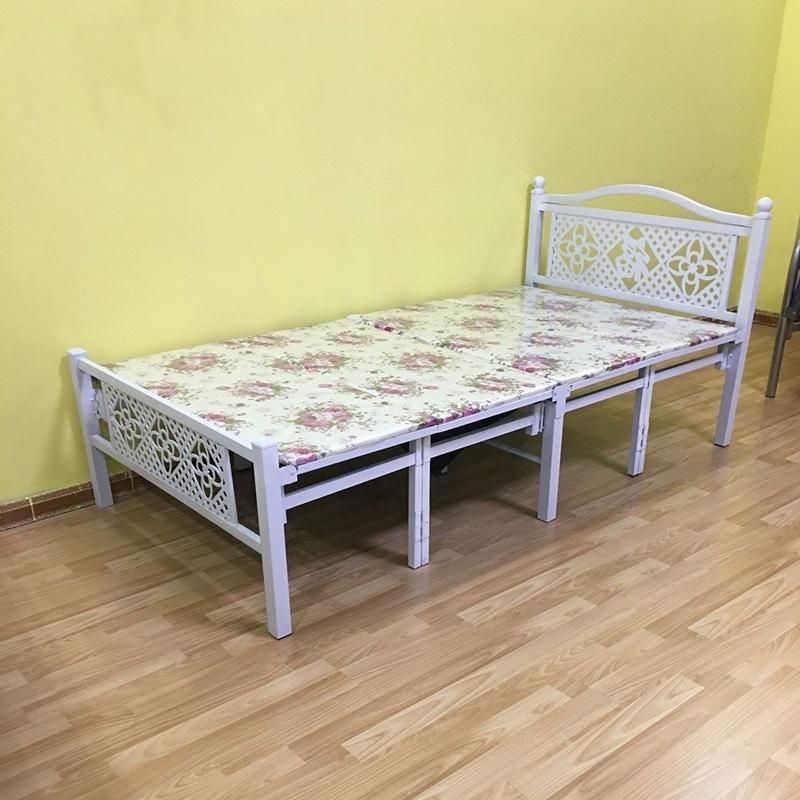 Folding Metal Frame Bedroom Furniture Wedding Party Event Party Folding Bed