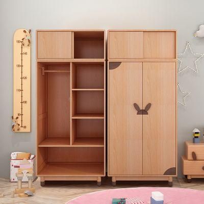 Nordic Simple Design Small Family with Drawer Children&prime;s Wardrobe
