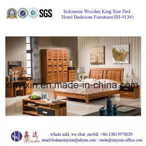 India Design King Size Bed MDF Bedroom Furniture (SH-013#)