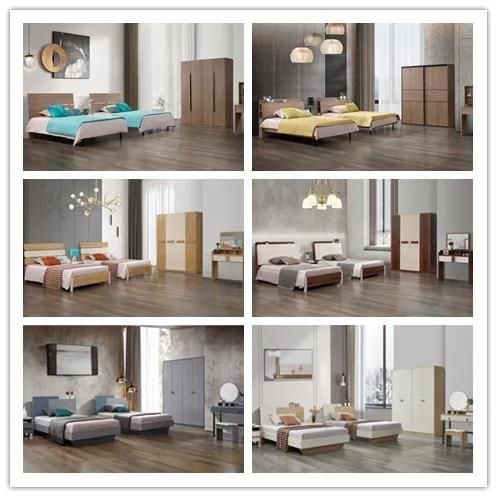 Home Furniture High Class LED Light Round Dressing Mirror Bedroom Dresser Table