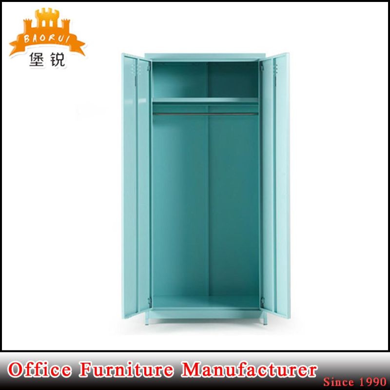 2 Door Metal Bedroom Furniture Steel Wardrobe