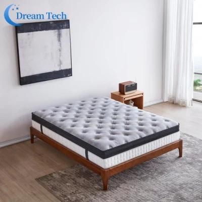 Furniture Bed Medium Firm Comfort Zone Stronger Edge Support Individual Pocket Spring Mattress (YY014)