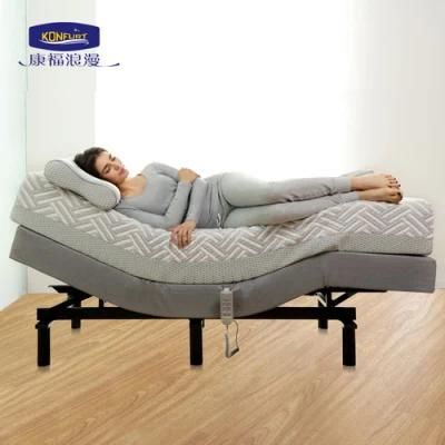 Home Furniture Okin Motor Wireless Handset Electric Adjustable Bed Single Size Bed