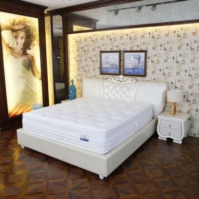Foshan White Design Latex Double Pocket Spring Mattress (SL2002)