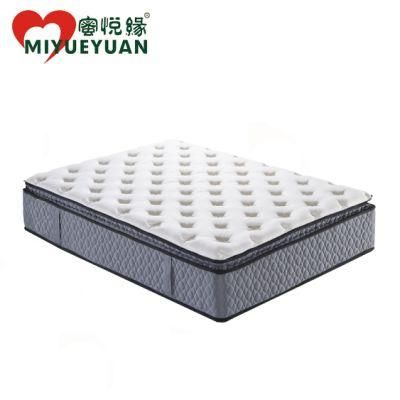 King Hotel Compressed Memory Foam Bed Natural Latex Topper Pad Sponge Coil Spring Mattress