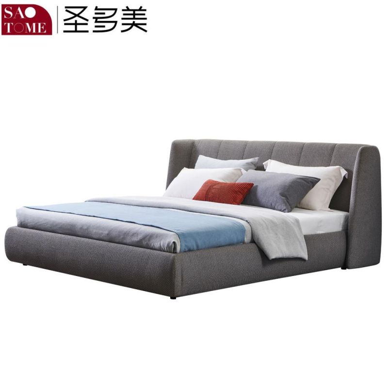 Modern Hotel Bedroom Furniture Set King Size Upholstered Platform Bed