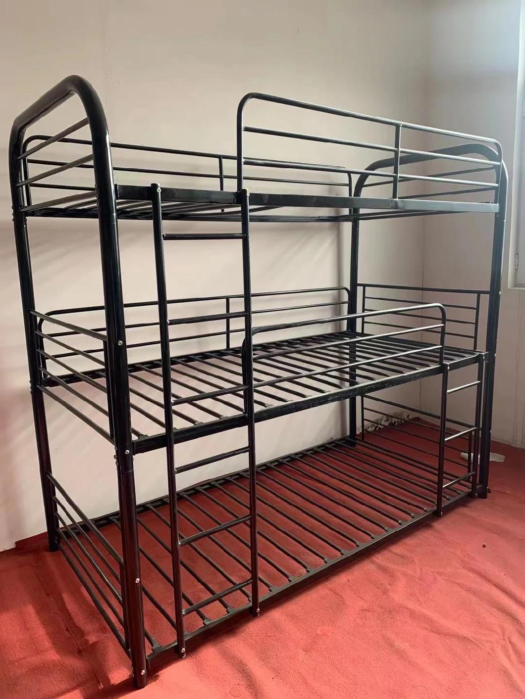 Multi Color High Quality Triple Bunk Bed with Ladder Efficient and Convenient