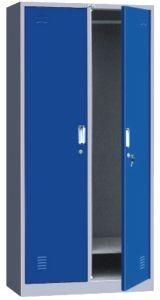 Two Door Metal Locker, Two Compartment Steel Locker