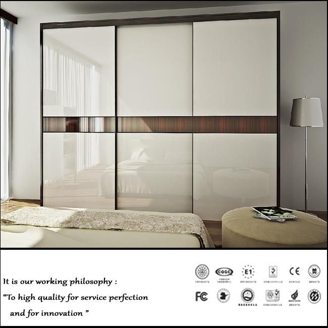 2015 Hot Sale High Glossy Sliding Door Wardrobe (ZH0001)