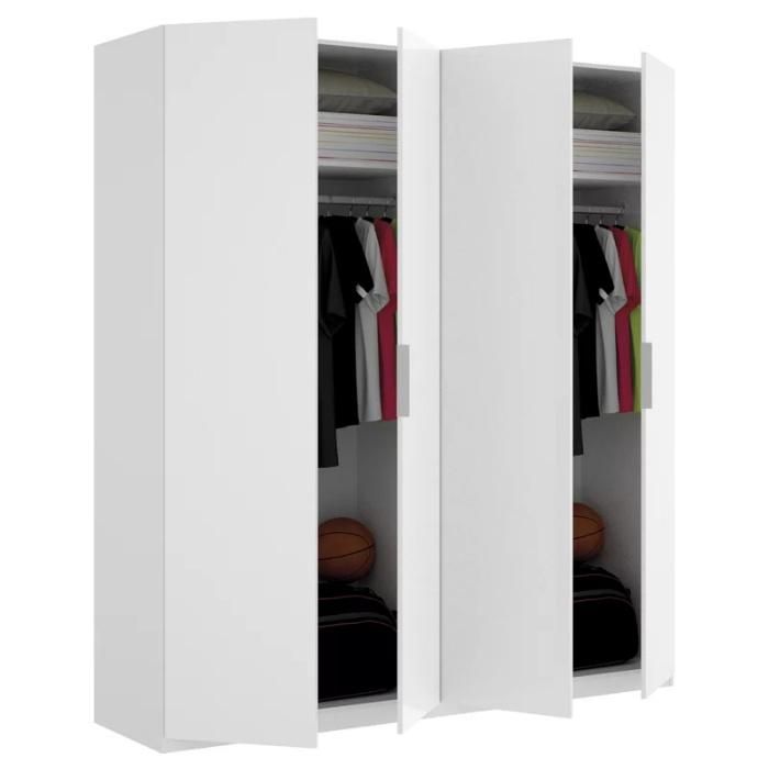 Simple Custom MDF Bedroom Clothes Wardrobe