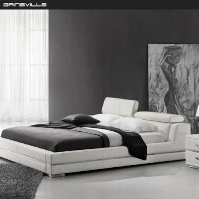 Manufacture American Style Bedroom Furniture Leather Bed Sets Gc1685