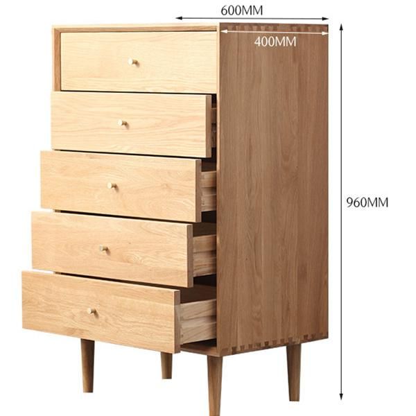 All Solid Wood Chest of Drawers Living Room Bedroom Nightstand