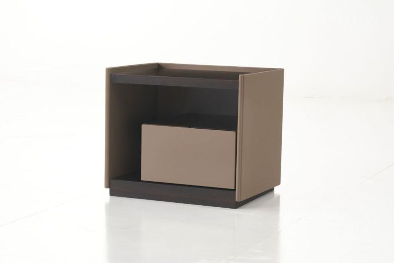 FL68 Night Stand /Eucalyptus Veneer / Steel Base Coating /Modern Furniture in Home in Hotel