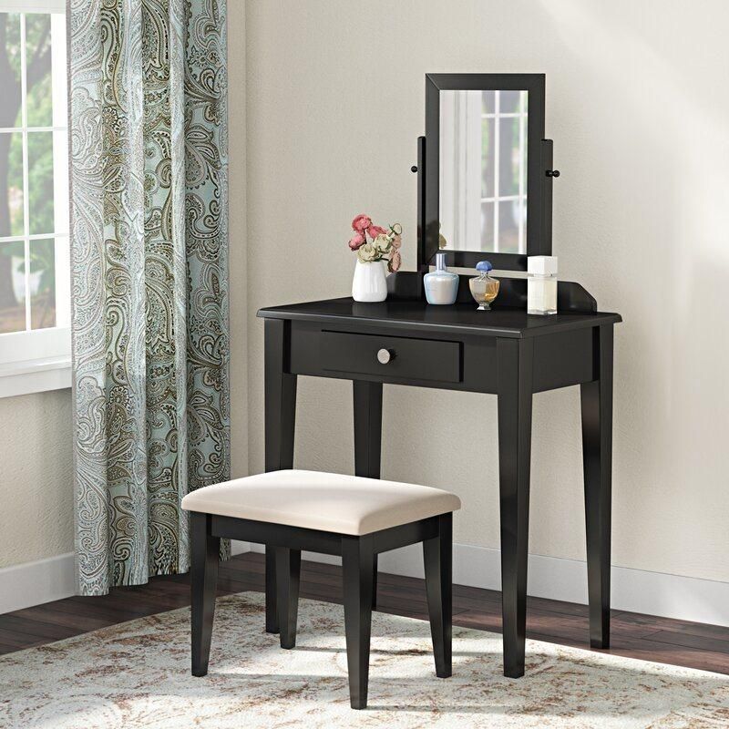 Factory Hot Selling Vanity Set with Stool and Mirror