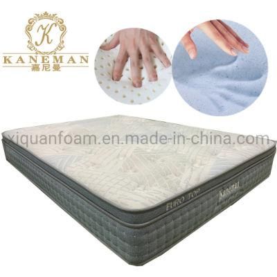 Hotel Plush Mattress 12inch Memory Foam Mattress Pocket Coil Spring Mattress