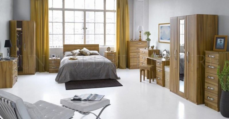 Modern Cheap 2 Door Sliding for Hotel Bedroom Furniture Wardrobe