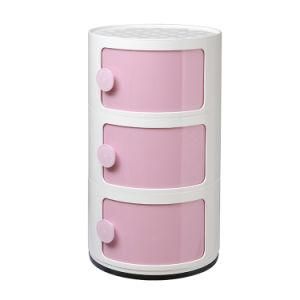 3-Tier Sofa Side End Table Modern Nordic Colorful Plastic Nightstand