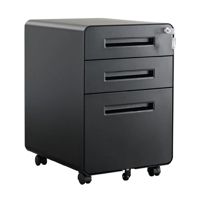 Office Equipment Mobile 3 Drawer File Cabinet Under Desk Drawer Storage Mobile Pedestal