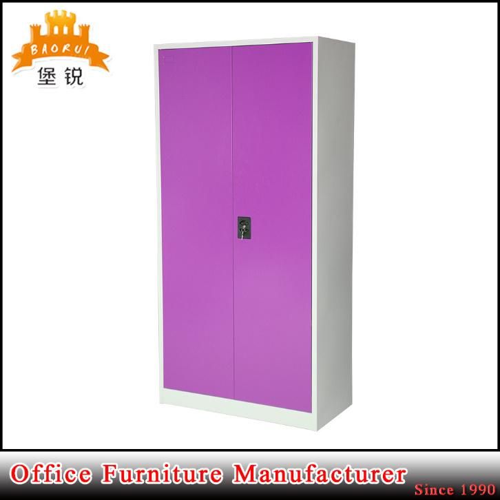 Double Door Bedroom Steel Almirah Metal Clothing Wardrobe