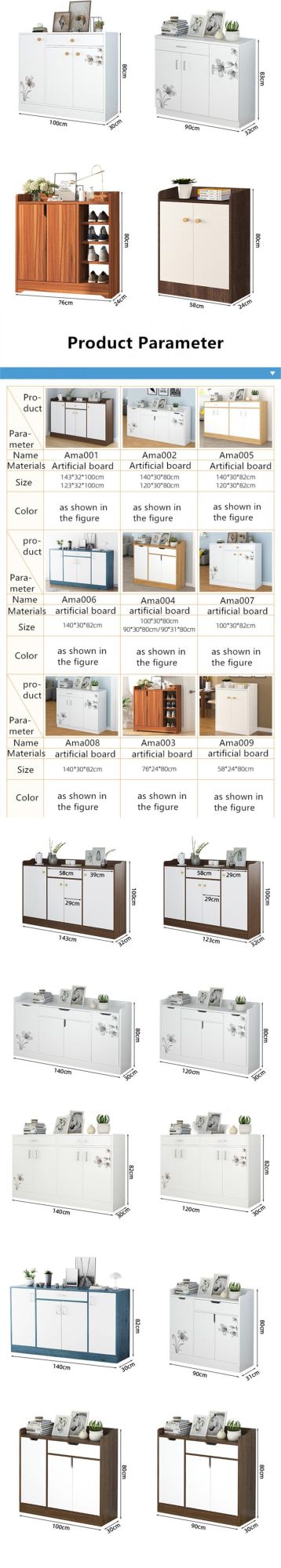 Large Capacity Shoe #Cabinet Board #Furniture 0165