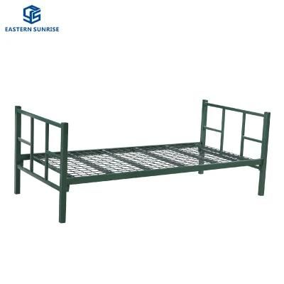 Military School Domitary Furniture Metal Single Bed for Kids Adults