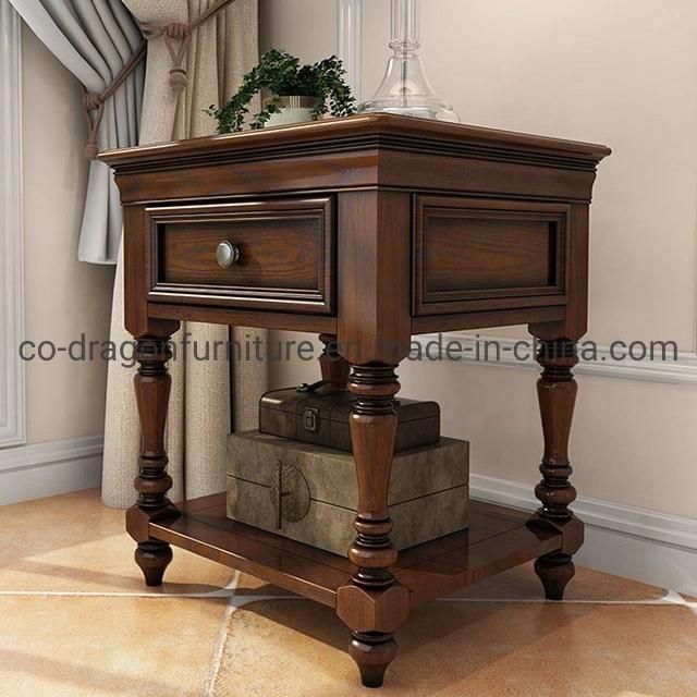 Fashion Modren Wooden Nightstands Table with Drawer for Bedroom Furniture