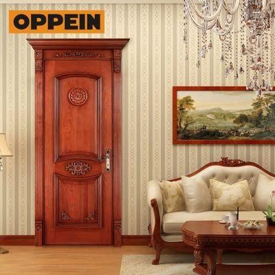 Oppein Carved Wooden Interior Doors Solid Wood Interior Door Design